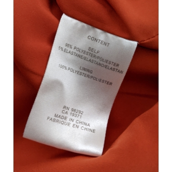 🆕 Tibi Paprika Button Sleeve Crepe Shift Dress Size 0 - Picture 12 of 13